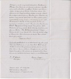 1858, 28th December - Will of Thomas Cull