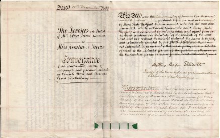 1899 Conveyance and Deed