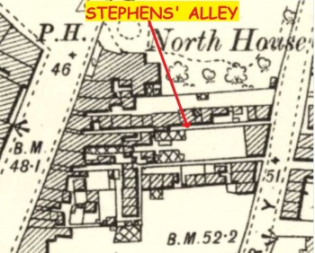 Map of Stephen's Alley