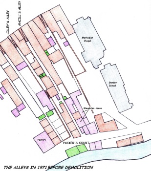 Lilleys Alley 1971 plan