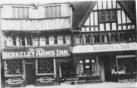 The Berkerly in 1920 with Bassets next door
