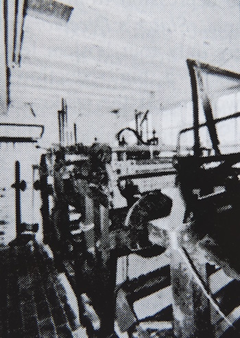 Workshop Stocking Frames<br><sub>(Wigston Framework Knitters Museum Leicester)</sub>