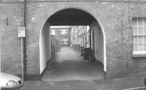 Arch beneath Osborne House (Burd)<br>Formerly, the manager’s sumptuous residence