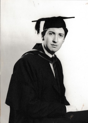 Malachy upon graduation<br>from Kings College, London
