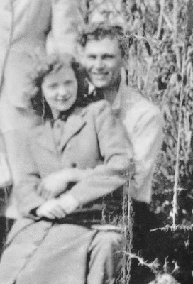 Hazel and Tom out walking<br>with Nature. (R. Crisp)