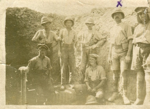 from the townley family collection but<br>with only the words 'Gallipoli' and '1915' decipherable. [Author]